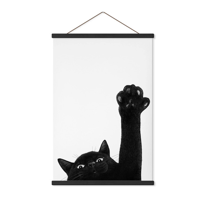 Stoffbild Zeig mir deine Pfote Katze - Korenkova