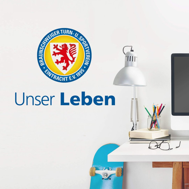Wandsticker Eintracht Braunschweig Unser Leben