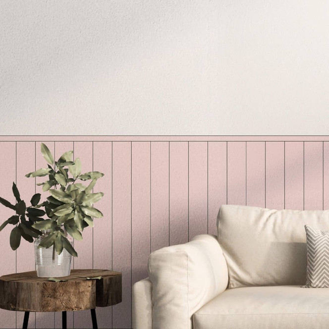 Wandpaneele Wandverkleidung selbstklebend rosé