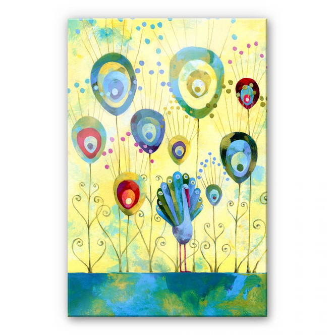 Acrylglasbild Blanz - Pfauenfedern