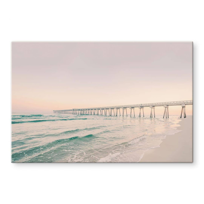 Acrylglasbild Seebrücke über dem Meer - Sisi & Seb