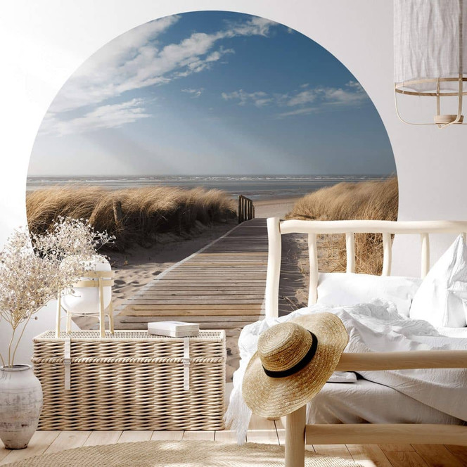 Fototapete An der Ostsee - Rund - Bild - 1