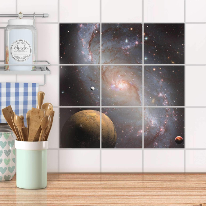 Klebefliesen - Milky Way - 9er Set
