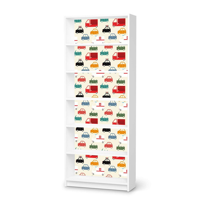 Klebefolie IKEA Billy Regal 6 Fächer - Cars- Bild 1
