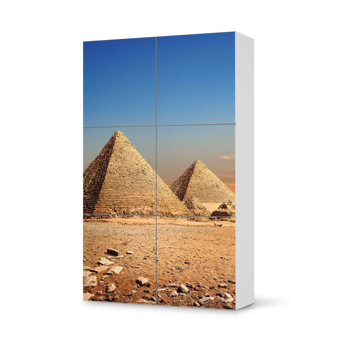 Möbel Klebefolie IKEA Besta Schrank 6 Türen (hoch) - Pyramids- Bild 1