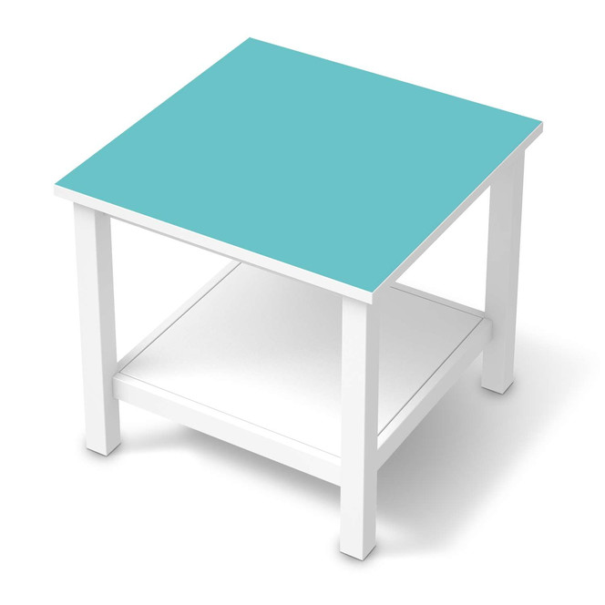 Möbel Klebefolie IKEA Hemnes Tisch 55x55cm - Türkisgrün Light- Bild 1