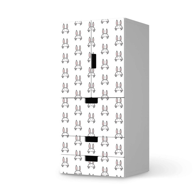 Möbelfolie IKEA Stuva / Malad - 3 Schubladen und 2 kleine Türen - Hoppel- Bild 1