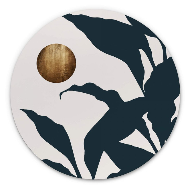 Alu-Dibond Kubistika - In the jungle - Rund