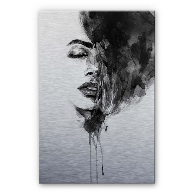 Alu-Dibond Bild mit Silbereffekt - Sleeping Beauty
