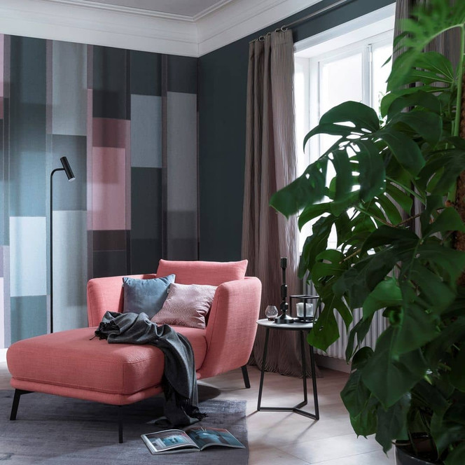 Fototapete Rot Streifen für Wohnzimmer Schlafzimmer 2.70 x 2.12 cm