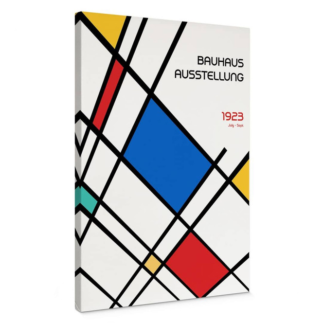 Leinwandbild Retro Bauhaus Ausstellung 1923 - Retrodrome