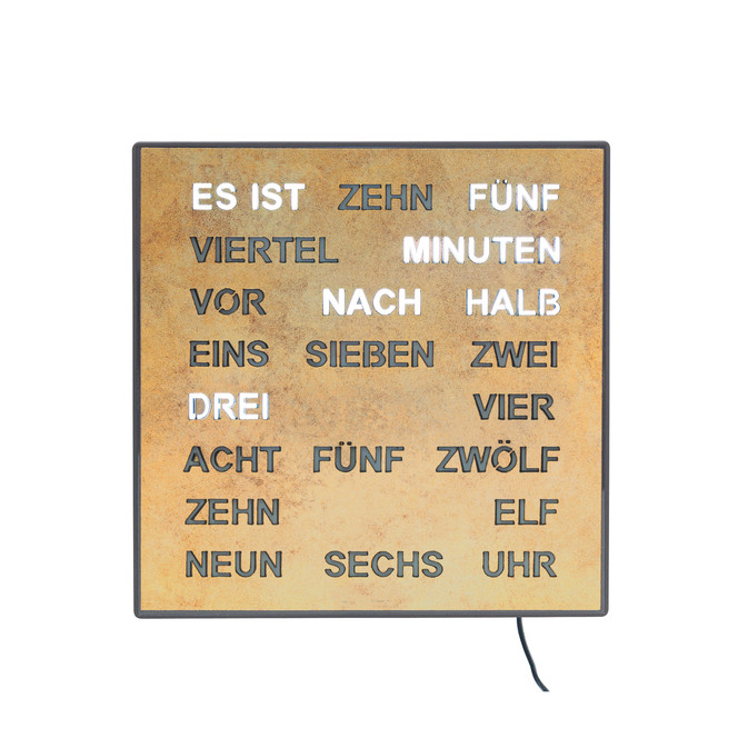 Tischuhr Kunststoffgehäuse mit 220V Adapter