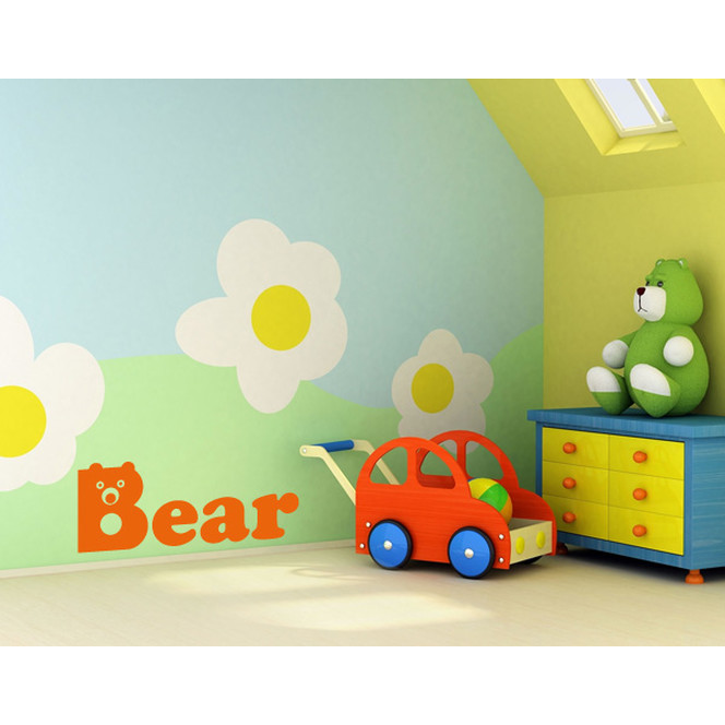 Wandtattoo Buchstaben Bear