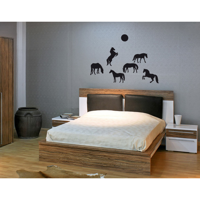 Wandtattoo Pferde unter Sonne