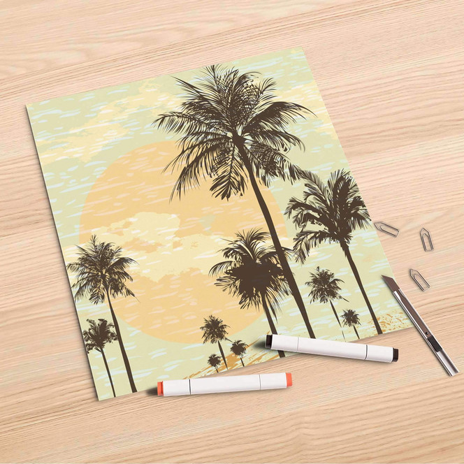 Folienbogen (30x30cm) - Beach Palms- Bild 1