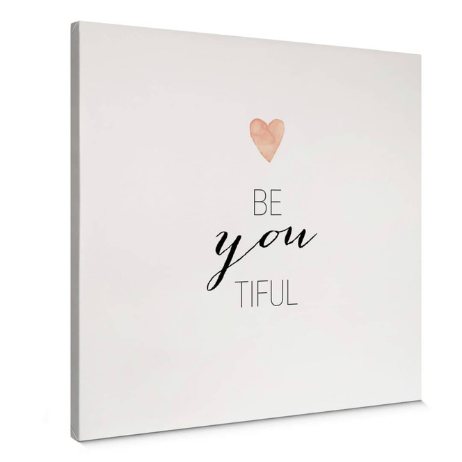 Leinwandbild Confetti & Cream - Be-you-tiful - Quadratisch