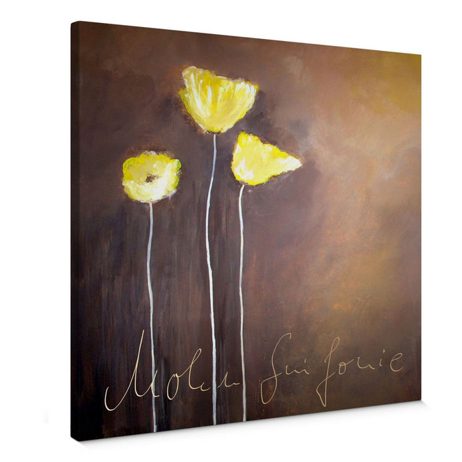 Leinwandbild Melz - Mohnsinfonie - quadratisch