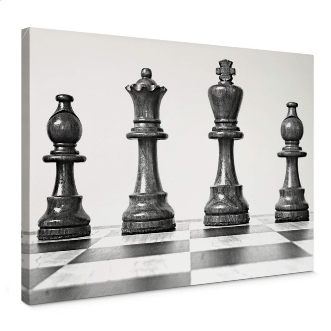 Leinwandbild Schach Symmetrie