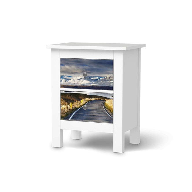 Möbelfolie IKEA Hemnes Kommode 2 Schubladen - New Zealand- Bild 1