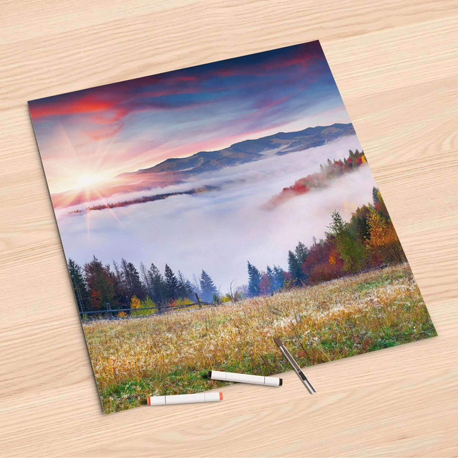 Folienbogen (60x60cm) - Herbstwald- Bild 1