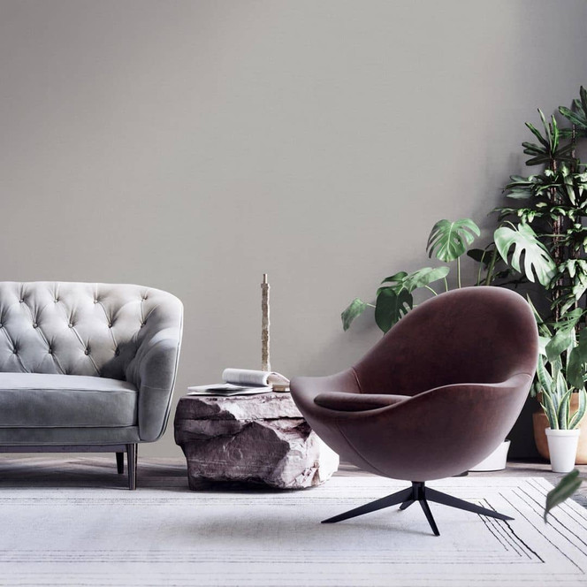 Livingwalls Unitapete My Home My Spa Vliestapete einfarbig grau