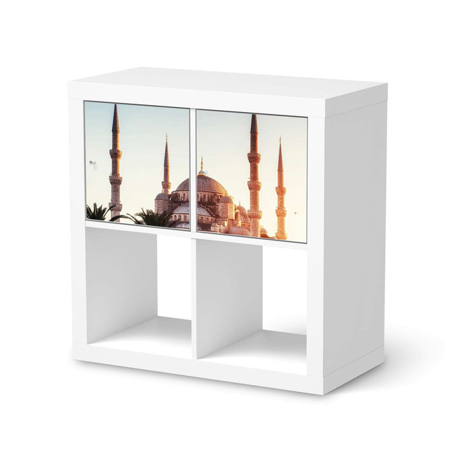 Möbel Klebefolie IKEA Expedit Regal 2 Türen (quer) - Blue Mosque- Bild 1