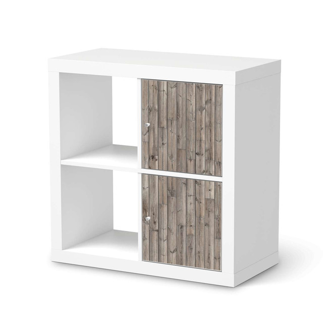 Möbelfolie IKEA Kallax Regal 2 Türen (hoch) - Dark washed- Bild 1