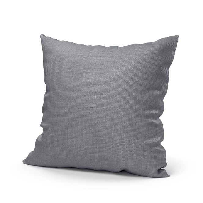 Uni Kissenhülle in silber in 40 x 40 cm
