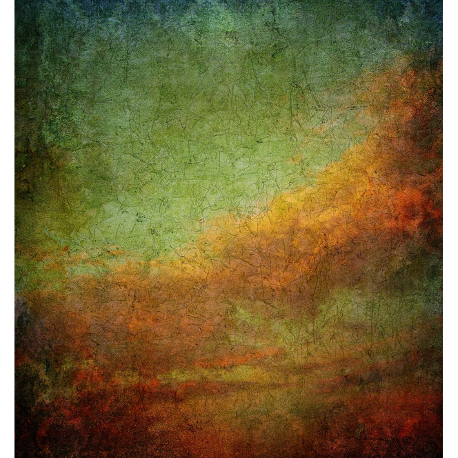 Fototapete Motivtapete Vintage Patina in Salbeigrün und Ocker mit feiner Rissstruktur 3.4 x 3.18 m