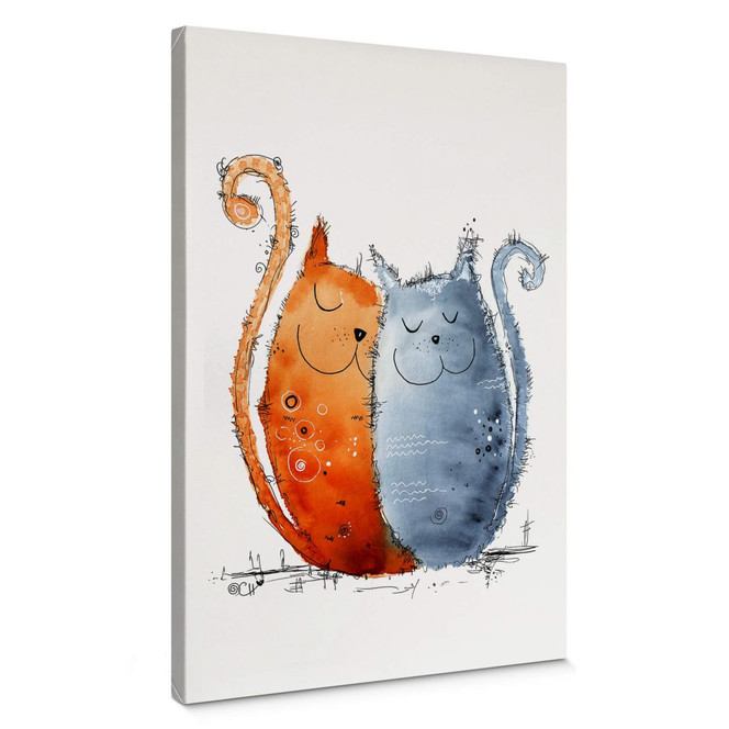 Leinwand Hagenmeyer - Verliebte Katzen