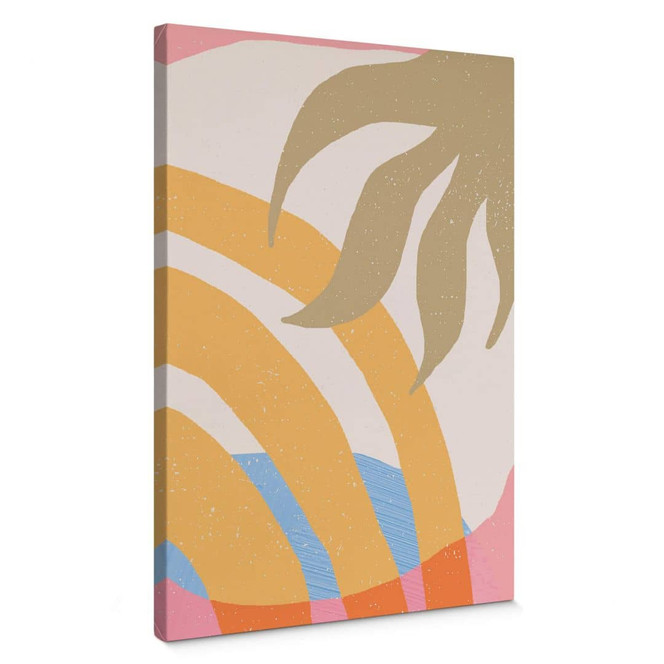 Leinwandbild Abstrakte Kunst - Demir - Sonne und Botanik