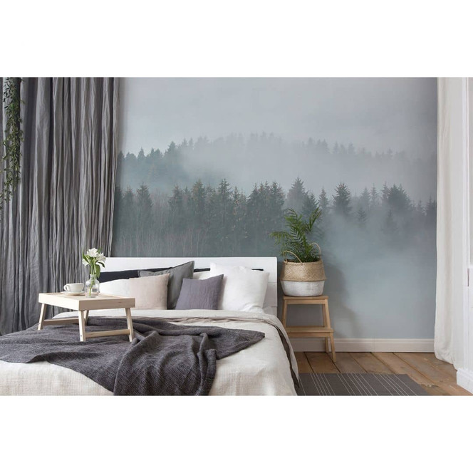 Livingwalls Fototapete Designwalls Misty Forest Wald - Bild 1