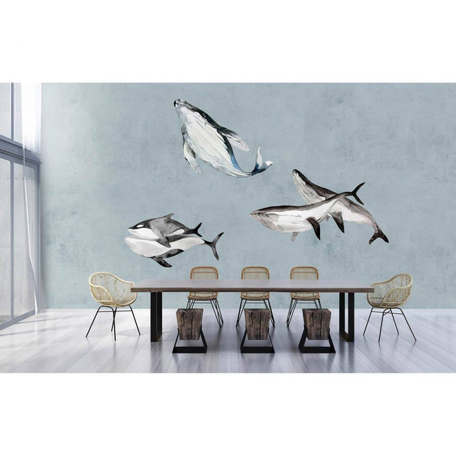 Livingwalls Fototapete Walls by Patel 3 Ocean`S Five 2 blau, weiss, schwarz - Bild 1