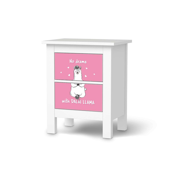 Möbelfolie IKEA Hemnes Kommode 2 Schubladen - Dalai Llama- Bild 1