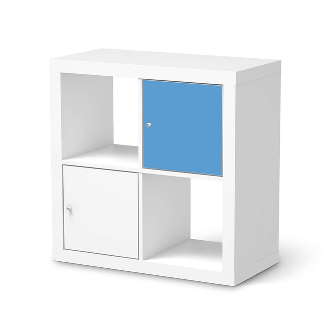 Möbelfolie IKEA Kallax Regal 1 Türe - Blau Light- Bild 1