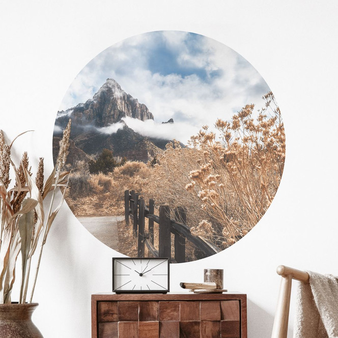 Wandtattoo Der Weg zum Gipfel - Iqbal - Rund