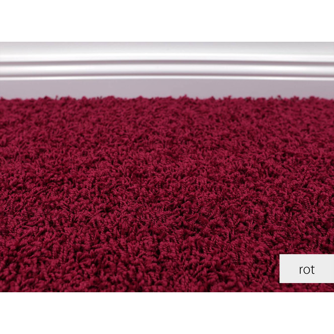 HEVO® Fiji Hochflor Teppichboden Meterware Wunschmass in Rot