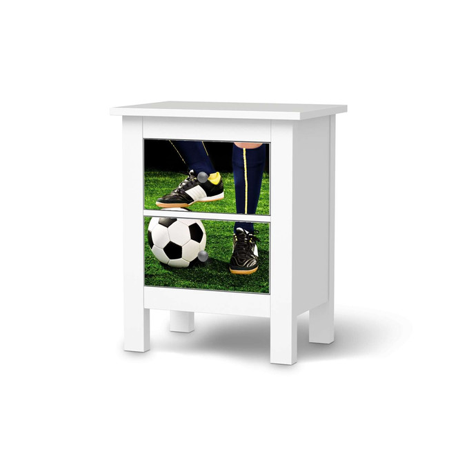 Möbelfolie IKEA Hemnes Kommode 2 Schubladen - Fussballstar- Bild 1