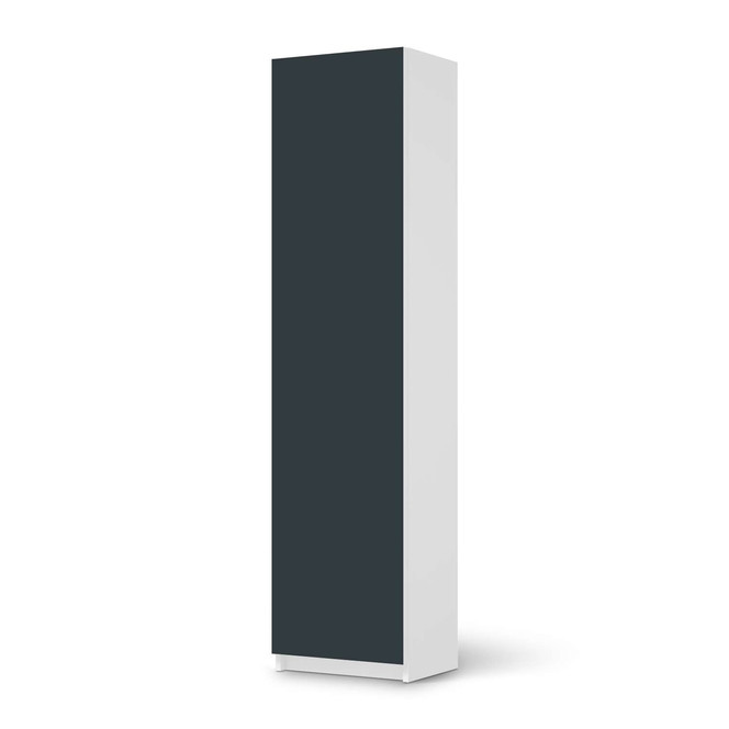 Möbelfolie IKEA Pax Schrank 201cm Höhe - 1 Tür - Blaugrau Dark- Bild 1