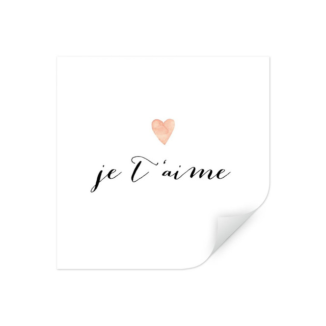 Wallprint Confetti & Cream - Je t'aime