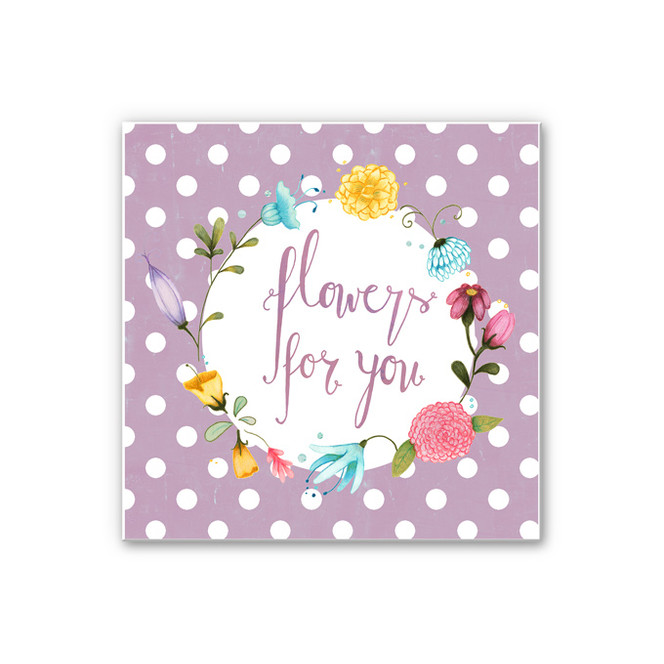 Wandbild Loske - Flowers for you