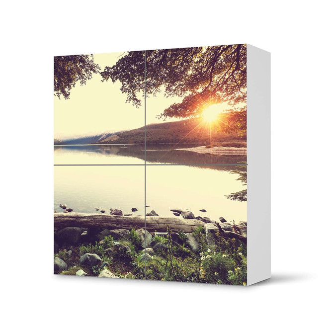 Klebefolie IKEA Besta Schrank 4 Türen - Seaside Dreams- Bild 1