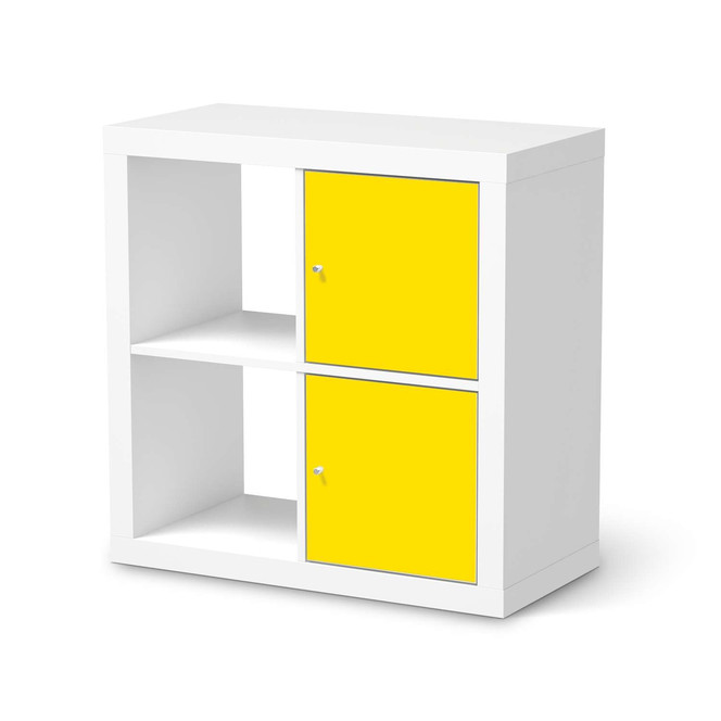 Klebefolie IKEA Expedit Regal 2 Türen (hoch) - Gelb Dark- Bild 1