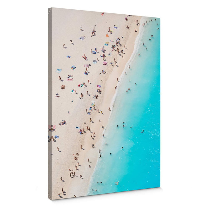 Leinwandbild Colombo - Strandtreiben auf Zakynthos