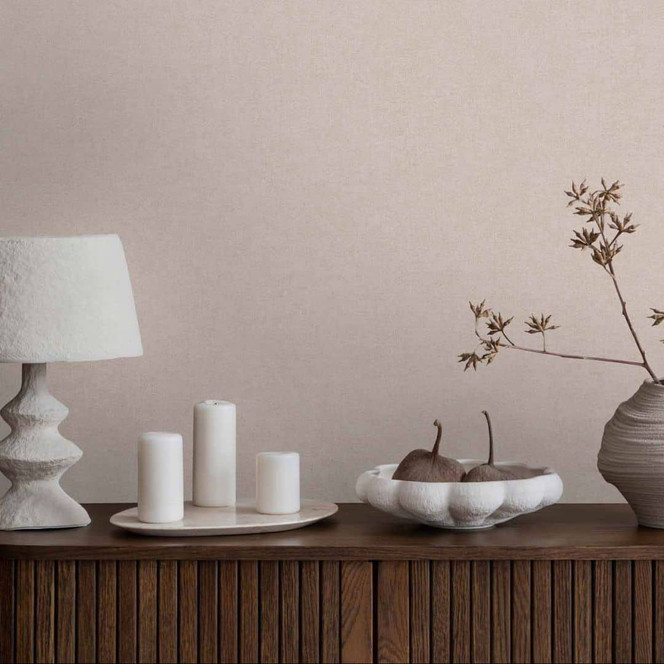 Livingwalls Vliestapete Paradise Garden Tapete Uni grau, beige, braun