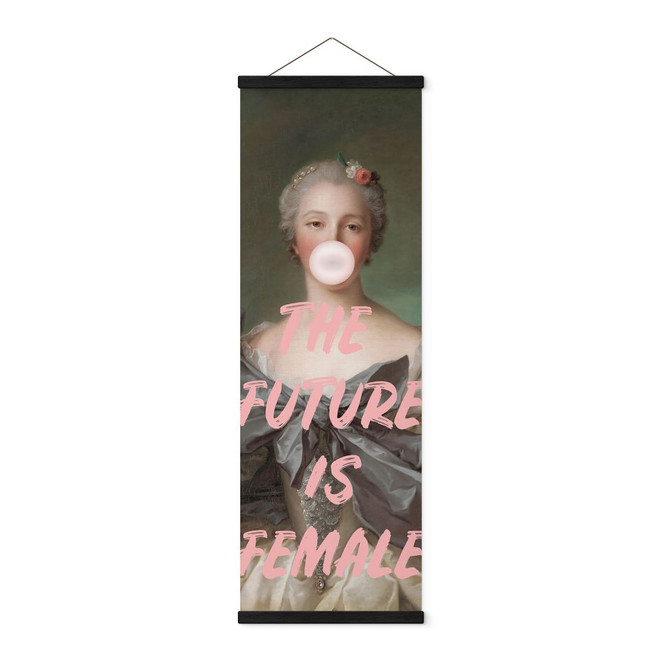 Stoffbild Die Zukunft ist weiblich - Grace Digital Art - Panorama