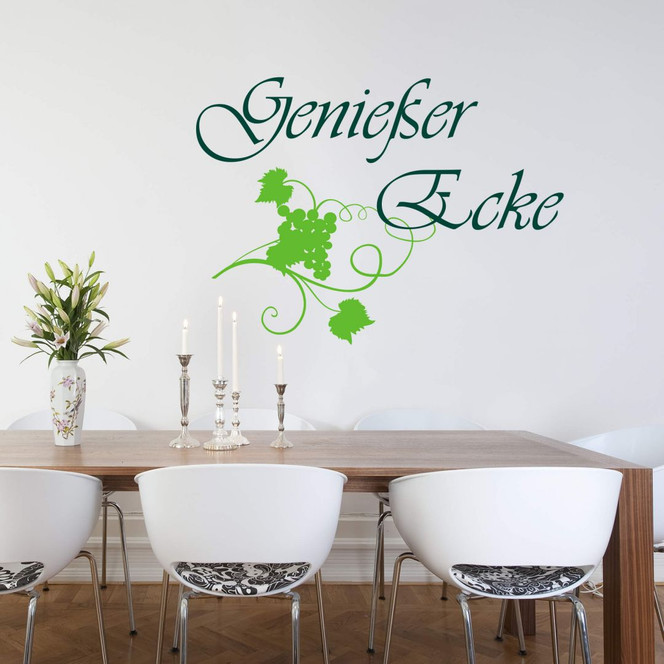 Wandtattoo Geniesser Ecke 3 (2-farbig)