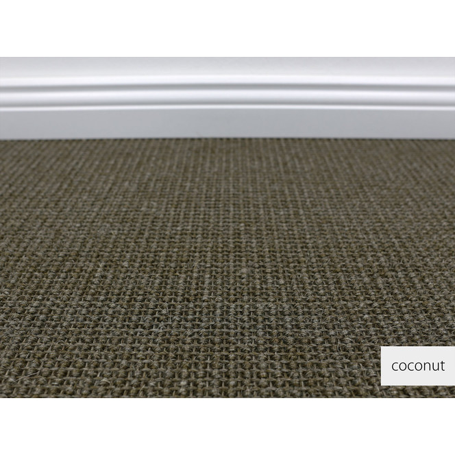 Diego Sisal Teppichboden Meterware Wunschmass in Coconut