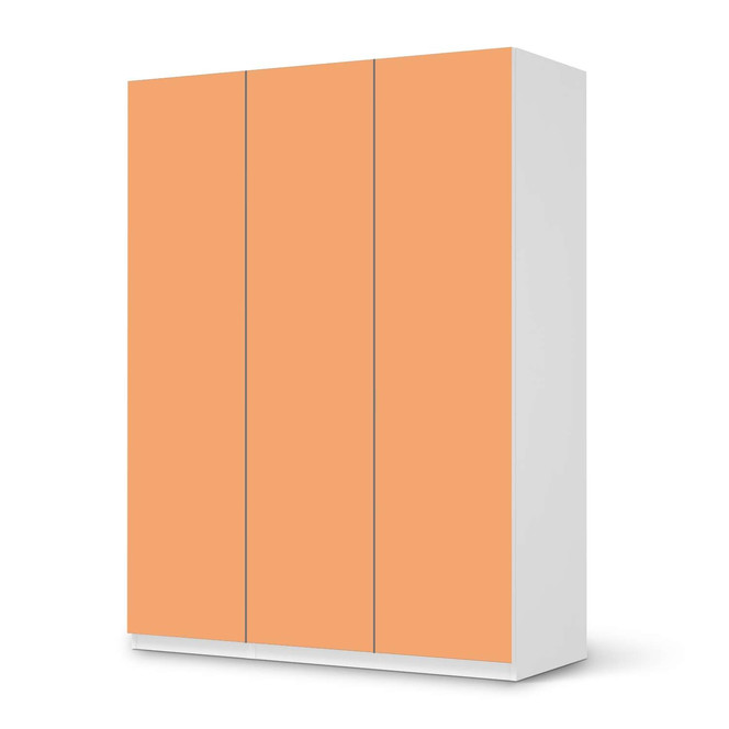 Folie IKEA Pax Schrank 201cm Höhe - 3 Türen - Orange Light- Bild 1