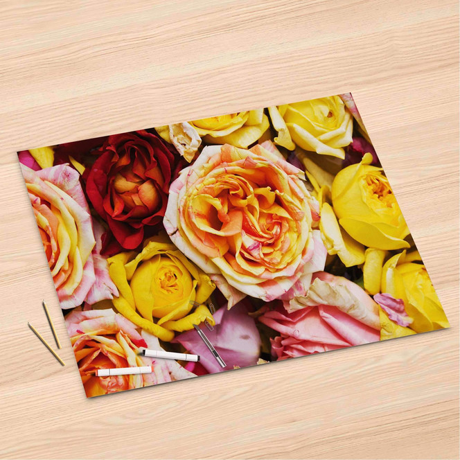 Folienbogen (120x80cm) - Yellow Rose- Bild 1